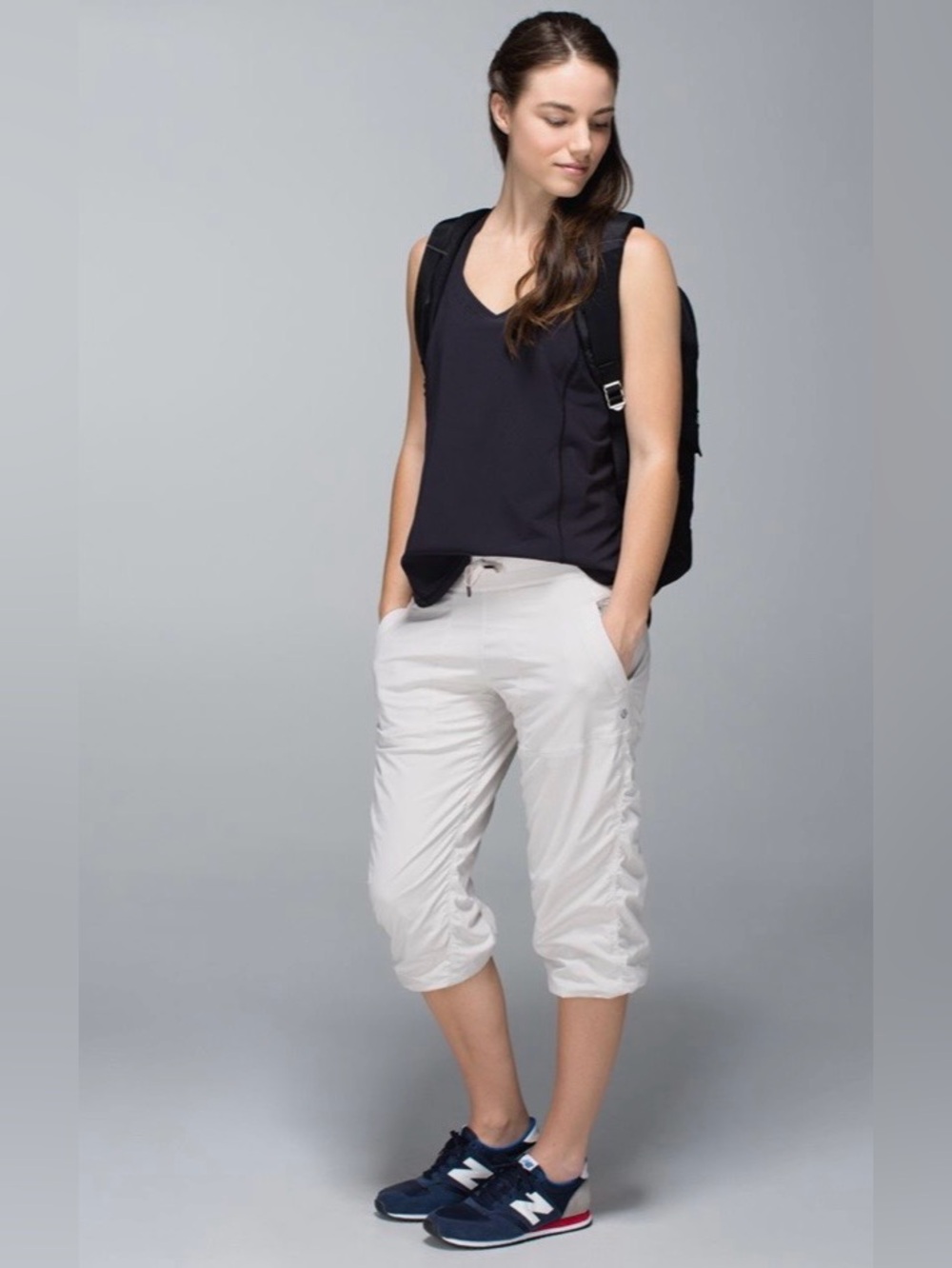 Lululemon Studio Crop *Lined Dune Cropped Drawstring Cargo Pants